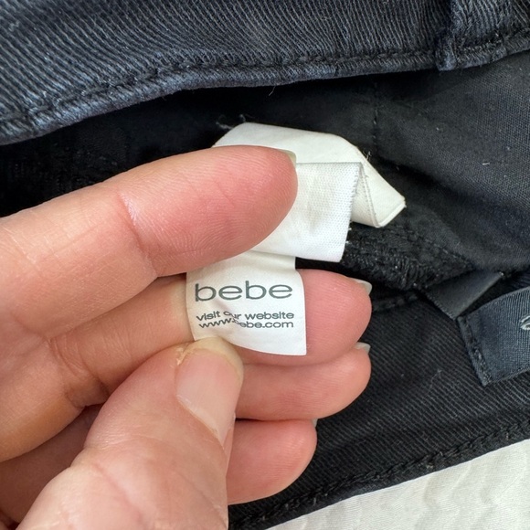 bebe. Black Jean Shorts Fitted Style - Picture 6 of 7
